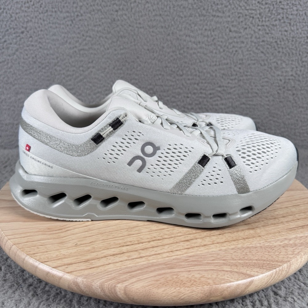 On Cloudsurfer 2 Mens Size 10.5 Ivory Iceberg Road Running Shoes 3MF10124749